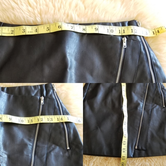 Set It Off TOBI Faux Leather Skirt in Black - Picture 12 of 16
